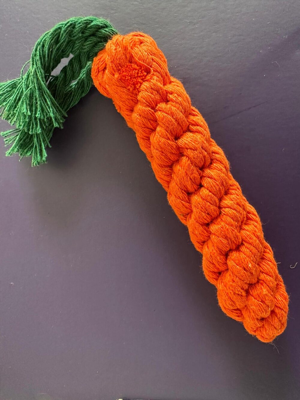 Carrot Rope Toy for Dogs